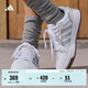 adidas ENTRAP美式校园风运动少年感复古篮球风板鞋男女阿迪达斯   白色/暗银金属/树脂黄   43