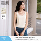 香影白色内搭小背心女2026春季新款含莫代尔蕾丝边蝴蝶结打底上衣 鹭白 M 160/84A/95-110斤