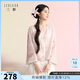 三彩【浮光花影】2026春季新款新中式提花外套盘扣开衫宽松C 肉桂粉 M 160/84A