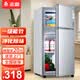 志高（CHIGO）小冰箱迷你小型家用冷藏冷冻两用宿舍出租房用双门办公室电冰箱节能省电 【净化除味】48L银色【一级能效丨全国联保】