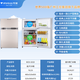 万宝小冰箱家用双门迷你小型电冰箱租房宿舍用小户型 多种规格可选 101升 (485*510*850) mm金棕色