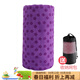星沫然瑜伽垫铺巾防滑毯加厚加宽运动健身垫可洗吸汗毛巾布初学者女铺巾 深紫色梅花183*62CM