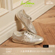 SAM EDELMAN山姆爱德曼骐骥红虞书欣同款26春平底时尚运动休闲鞋德训鞋女IVEY 银色 牛皮革/织物/人造革 39 /美码 8M