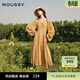 moussy 【刘亦菲同款】南法度假风碎花浪漫优雅连衣裙028ISX33-3711 070米色 S