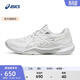 亚瑟士ASICS排球鞋女鞋舒适稳定室内运动鞋制胜球场 GEL-TACTIC 13 白色/银灰色 39
