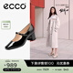 爱步（ECCO）玛丽珍鞋女鞋 倪妮同款高跟鞋浅口单鞋 型塑290963 黑色29096301001 37