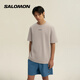 萨洛蒙（Salomon）男款 户外运动舒适轻量快干透气简约短袖T恤 AMPHI POWER DRY SS 空灵棕 C28506 L 175/96A