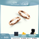 丹尼尔惠灵顿（DanielWellington）dw情侣对戒 时尚经典系列情侣戒指 生日礼物送女友 玫瑰金一对【码数备注】 *