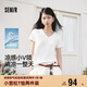 森马（Semir）凉感T|短袖T恤女夏纯色V领正肩吸湿速干抑菌2026上衣109326100002