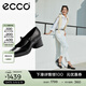 爱步（ECCO）粗跟单鞋女 百搭一字带高跟玛丽珍鞋通勤 雕塑奢华222503 黑色22250301001 37 （尺码偏大）