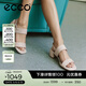 爱步（ECCO）凉鞋女 26年夏季新款轻奢百搭一字带厚底粗跟高跟鞋 丽芙250303 石灰色25030301378(羊皮革) 38