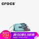 美国品牌 crocs卡骆驰 春夏 新款2019时尚印花百搭休闲单肩包斜挎小包包多拉链小方包女潮 青绿色（预定款式，6.29-6.30发货）