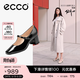 爱步（ECCO）玛丽珍鞋女鞋 倪妮同款高跟鞋浅口单鞋 型塑290963 黑色29096301001 37