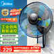 美的（Midea）【五叶飓风】工业遥控壁扇/挂壁式商居两用金属扇120°广角摇头定时电风扇工厂通风吊扇 FW40-11AR