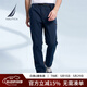 诺帝卡（NAUTICA）【商场同款】男装秋冬款摇粒绒柔软保暖休闲牛仔长裤男PM3400 牛仔蓝4CZ L