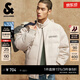 杰克·琼斯（JACK&JONES）男装冬季羽绒服半高领时尚潮流字母刺绣绒感面料外套225412044 C00米白色 XL （185）