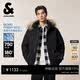 杰克·琼斯（JACK&JONES） 【防泼水】男装冬季羽绒服防风可拆卸毛领连帽宽松外套225412030