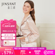 金三塔真丝睡衣女100%桑蚕丝外穿丝滑两件套居家服高级爱人女友520礼物 [热荐]19姆米香妃色 L
