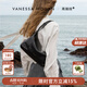 VANESSA HOGAN VH女包逐也枕头包植鞣牛皮轻奢通勤单肩包hobo包生日礼物送女友 碳素黑【附赠精美礼盒】