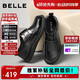 百丽男鞋质感商务休闲皮鞋26春夏牛皮舒适通勤鞋A2323 黑色-系带 42