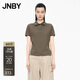 JNBY/江南布衣【商场同款】25秋新品T恤短袖含棉细闪polo领5P8114710