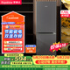 荣事达（Royalstar）【价保618】170升小冰箱小型家用出租房办公室宿舍双开门两门电冰箱节能省电低音钛深灰R170