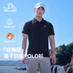 伯希和（Pelliot）速干T恤男polo衫户外速干衣夏季短袖女翻领半袖上衣11421507黑XL