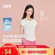 森马（Semir）陈都灵|短袖t恤女26夏短款圆领上衣正肩收腰V领内搭109326100003