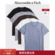Abercrombie & Fitch经典小麋鹿图案美式5件组合套装短袖T恤25夏季男装124-5045 灰色多色 M (180/100A)