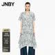 JNBY【商场同款】25秋新品连衣裙短袖V领宽松5P7G10860