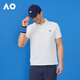 澳网（AO）新款夏季经典网球服动POLO衫男透气速干防晒短袖 米白色 M