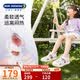 江博士学步鞋夏季男女童轻便运动风宝宝儿童凉鞋2B14A2042CW米/紫25码