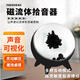 弗瑞肯 磁流体音乐拾音器音箱伴侣 毒液音乐可视化氛围节奏灯器 桌面桌搭解压摆件送男生老公礼物高级感 钢琴黑毒液拾音器【拾音律动-升级款】