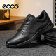 爱步（ECCO）【父亲节礼物】休闲皮鞋男 轻便牛皮运动鞋 欧文511734 黑色
