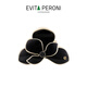 依慧达（Evita Peroni ）赫本风黑白大号鲨鱼夹盘发抓夹女新款高级感发夹 优雅黑