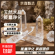 天然水晶柱原石黄白粉紫晶柱黑曜石消磁六棱柱送礼物客厅桌面摆件 白水晶六棱柱 11-13厘米