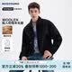 NVG·YOUNG意大利小帆船休闲翻领羊毛呢外套男士春秋季百搭落肩版宽松夹克