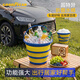 固特异（Goodyear）折叠洗车桶大容量PP折叠水桶收纳便携野营钓鱼车载汽车水桶手提式 10L 1个装