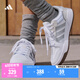 adidas ENTRAP美式校园风运动少年感复古篮球风板鞋男女阿迪达斯 白色/暗银金属/树脂黄   37