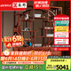 安邸 红木家具非洲花梨（学名：刺猬紫檀）博古架 实木置物架仿古多宝阁古董架隔断 1.38米