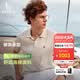 哈吉斯（HAZZYS）男装 26新款夏季绞花毛衣翻领针织短袖polo衫男ABYZD0DBF18 米色BI XL （180/100A 50）