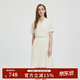Scofield女装干练通勤西装裙OL风收腰显瘦连衣裙夏季新款 象牙白色 S 160
