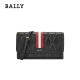 巴利 BALLY 女士DAFFORD系列黑色菱形绗缝羊皮长款单肩斜跨钱包 DAFFORD.QT/190 6236140