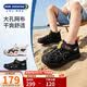 江博士学步鞋夏季男童潮流轻便宝宝儿童凉鞋2B14A2041AM黑色25码