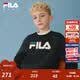 斐乐FILA【抗菌功能】儿童童装2025年冬季新款男女童小童加绒卫衣 山丘绿-KK 170