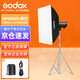神牛DP600III-V四代闪光灯专业影棚600W摄影灯拍照柔光灯升级LED造型灯泡单灯+四角柔光箱+灯架