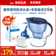 QXIN【德国品牌】适配碧然德（BRITA）进口过滤家用净水器家用净水壶滤水壶海洋系列专家版滤芯套装 净水壶+加强去垢85% 第四代专家版 【6芯】