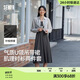 森马（Semir）连衣裙女夏季U领吊带裙肌理翻领衬衫风松弛感两件套101325114024