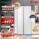 西门子（SIEMENS）604升超大容量对开门变频电冰箱双开门 博纳臻鲜 超氧恒鲜杀菌 长效净味  玻璃面板 KA98CEA20C