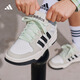 adidas ENTRAP美式校园风运动少年感复古篮球风板鞋男女阿迪达斯   白色/黑色/矾土棕   38